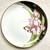 Hand Painted 10” Pink Iris Plate with gold trim 1 thumbnail