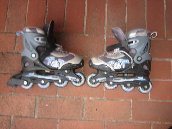 2 Pairs Bladerunner Adjustable Size 4-7 Roller Blades 1