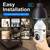 2G/5G Wireless Light Bulb WiFi Security Camera + 64GB Micro SD Card 4 thumbnail