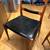4 Vintage Teak + Leatherette Wrapped Mid-Century Modern Dining Chairs 4 thumbnail