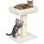26" Cat Scratching Post with Top Plush Bed, Removable & Washable Plush 1 thumbnail