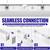 JTT 4FT LED 4Pack White Linear Light,50W/40W/30W Linkable Office Light 7 thumbnail