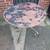 4 old heavy wrought iron patio chairs and table 5 thumbnail