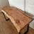 Beautifully Figured Maple Live Edge Desk 5 thumbnail