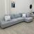 Macon 3-piece Fabric Modular Sectional Couch 1 thumbnail