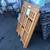 Folding wood bookcase solid wood 4 thumbnail