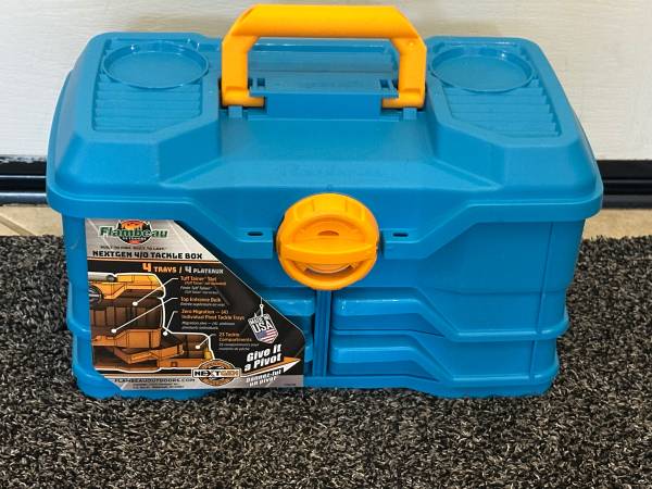 Brand New Flambeau Tackle Box Blue Fishing Storage Size Medium