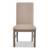 Artisan Beige & Gray Solid Back Upholstered Dining Chair 3 thumbnail