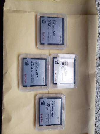 SanDisk Extreme Pro 128/256/512 Cfast 2.0 memory cards 1