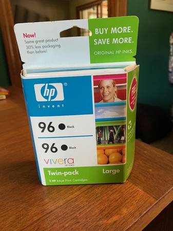 HP Ink #96 Black-Twin Pack-unopened 1