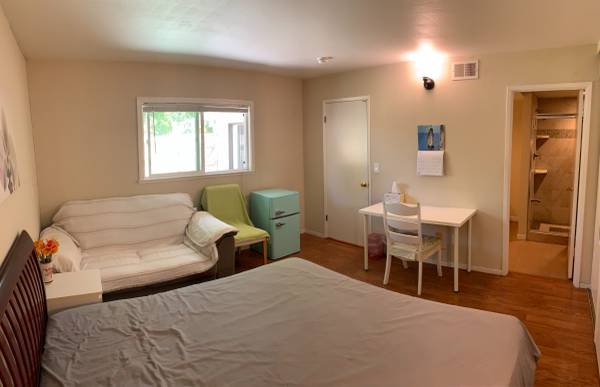 $1,400 / 1br - Master Bedroom Suite with Private Entrance/Yard (Sunnyvale) (sunnyvale)63880135425155120