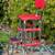 Retro COSCO Chrome and Red Vinyl Stool w/Pull-out Steps 3 thumbnail