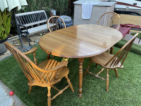 Antique dining room set (4) chairs 1