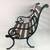 LITTLE MINIATURE BENCH  19” HIGH 19” WIDE 19” DEEP  MATERIAL: CAST IRO 8 thumbnail