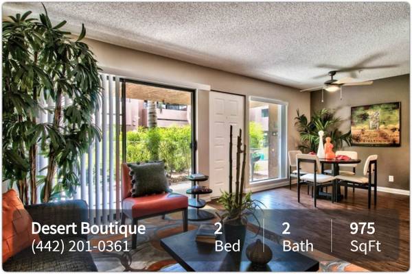 $2,386 / 2br - 975ft2 - Enjoy easy access to public transportation at Desert Boutique Apartmen (Palm Springs - 3 Minute Drive to Moorten Botanical Gardens)63668320874625122