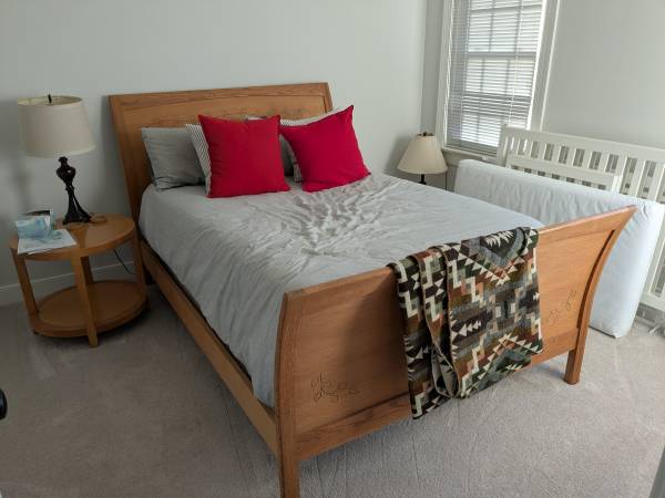 Bed, Mattress, and Box Spring 1