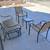 Patio Swinging Bench With Chairs And Table 3 thumbnail