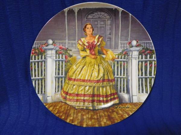 Gone With The Wind "Melanie" 8-1/2" Collector Plate By Raymond Kursar 1