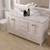 60” White Double Bath Vanity Cultured Marble Countertop Square Sinks 1 thumbnail
