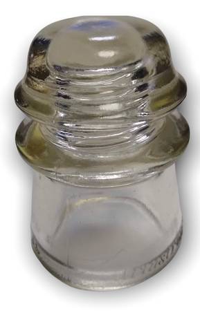 Clear glass insulators 1