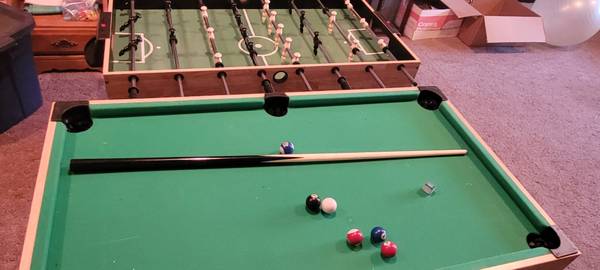 Foosball and pool table 1