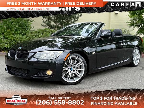 $201/mo - 2011 BMW 3 Series 335i 2dr Convertible - $12,999 (9326 Evergreen Way Everett,)63473692786049129
