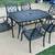 Patio Set Outdoor furniture Cast Aluminum 6 Seat Dining Set 4 thumbnail