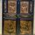PHENOMENAL PAIR OF LARGE ANTIQUE WOOD CARVED AND PAINTED DOORS 2 thumbnail