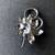 Vintage Inspired Crystal Flower Brooch 4 thumbnail