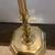 Solid Brass working floor lamp 5’ tall with (4) bulbs & NEW shade 4 thumbnail