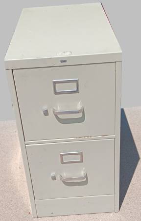 FREE 2 draw metal file cabinet 1