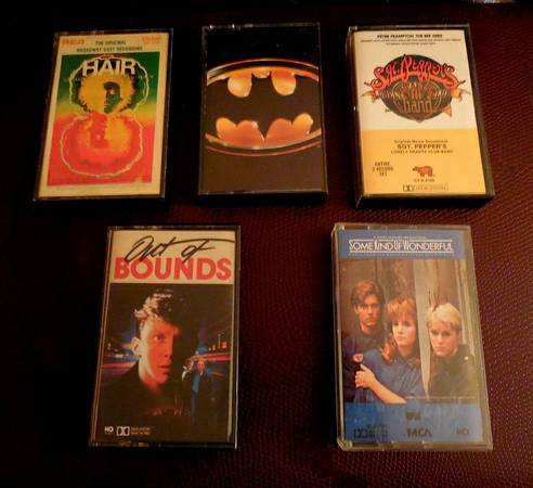 ---HAIR/SGT. PEPPER/BATMAN, ETC - original cassette tapes 1