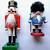 2 Vintage Wooden Nutcracker Hand-painted Christmas Soldier Decorations 1 thumbnail
