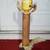 ANTIQUE LAMP Vintage Gold Globe Design Vintage Light MCM Motif 3 thumbnail