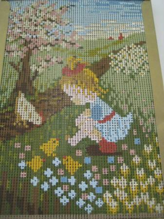 German AMC Needlepoint Canvas Complete Kit with Yarn 1