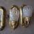 4 Brass Wall Sconces Plus 3 Bulb Bar Light Mirrored Bathroom Lites 2 thumbnail
