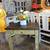 Reclaimed Wood Desk with authentic leather stool 4 thumbnail