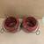 New Pair of 6.5” Ceramic Outdoor Patio Lanterns in Chili Red with Hooks 2 thumbnail