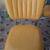 MCM Dining Cracked Ice Yellow 1950 Formica Chrome Table Dining Kitchen 3 thumbnail