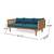 Moda Patio Day Bed- Gigi 67.5-in Modern Natural 3 -seater Sofa 2 thumbnail
