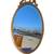 Vintage gold oval mirror 2 thumbnail