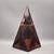 Handmade Orgonite Pyramid 11.75” Tall – Smoky Quartz Wand, Garnet, Red 8 thumbnail