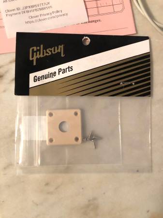 Input jack plate for Les Paul 1