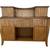 Mid Century 90s Sideboard Hutch Mcm Wood Curvy Fluted Server Credenza 1 thumbnail