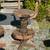 Custom Teak Rustic Wagon Wheel Outdoor Table & Swivel Stools 4 thumbnail