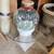 Large Italian bubble-glass bowl/jar with cork, Pier 1, Fun & Rare, 14" 2 thumbnail