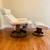 Vintage Ekornes Stressless Leather Swivel Recliner Chair & Ottoman 12 thumbnail