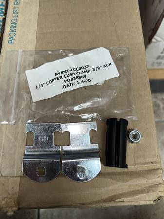 1/4" COPPER CUSH CLAMP, 3/8" OD, SOLD PER CLAMP 1