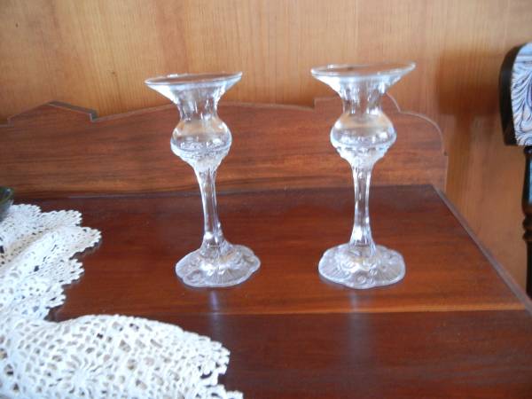Glass candlesticks 1