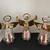 3 Tall Vintage Silver and Gold Plated 9” angel candle holders 1 thumbnail